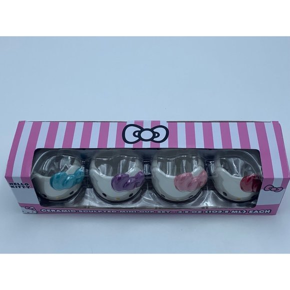 Hello Kitty Ceramic Sculpted Mini Cup Set - Picture 6 of 8